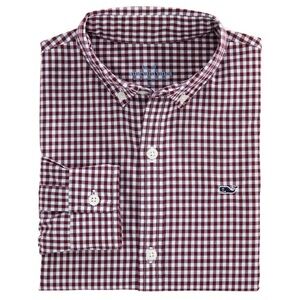 EEUC Vineyard Vines Whale shirt youth button down szL